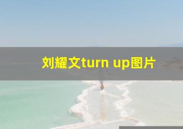 刘耀文turn up图片